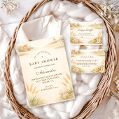Rustic Farm Meadow Baby Shower Servet