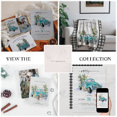 Rustige Blue Farmhouse Truck Mok kerst