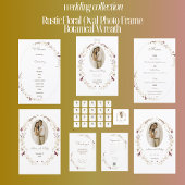 Rustieke Bloemen Ovaal Foto Botanische Krans Progr