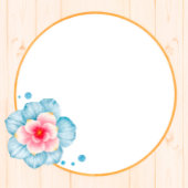 Rustic Floral Wedding Kaart