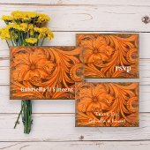 Rustic Flower Country Wedding Save the Date