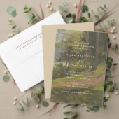 Rustic Forest Elegant Wedding Save The Date (Personaliseer deze collectie van deze onafhankelijke maker. Test)