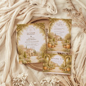 Rustic Garden Estate Wedding Kaart