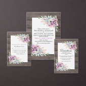 Rustieke Succulente Bloemenbruiloft Tafel Nummers Kaart (Personaliseer de collectie van deze zelfstandige maker.)