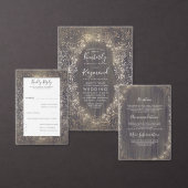 Baby's Breath Rustiek Land Bloemen Bruiloft Ronde Sticker (Personaliseer de collectie van deze zelfstandige maker.)