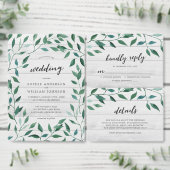 Rustiek groen Vrijgezellenfeest Kaart (Personaliseer de collectie van deze zelfstandige maker.)