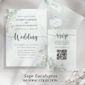 Rustic Greenery Eucalyptus Waterverf Wedding Kaart