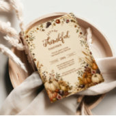 Rustige Oogst Dankfeest Verzameling Cadeaulabel