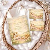 Rustic Highland Cow Baby Shower Kaart