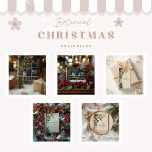 Foto rustieke Holly Berry Kerstmis Feestdagenkaart