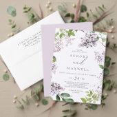 Rustic Lila huwelijk Save The Date (Personaliseer deze collectie van deze onafhankelijke maker. Test)