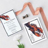 Rustic Lobster Wedding Save the Date Aankondigingskaart