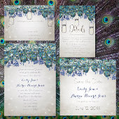 Rustic Peacock Navy Rustic Luxe Favor Labels
