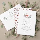 Rustieke Paddestoel bruiloft RSVP Kaart (Personaliseer deze collectie van deze onafhankelijke maker. Test)