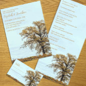 Rustic Oak Tree Autumn Wedding Likeurfles Etiket