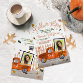 Leuke Herfst In Liefde Foto QR Sinaasappel Truck S Kaart