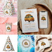 Rustiek Sinaasappel Truck Little Pumpkin Baby show Servet