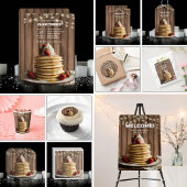 Rustieke Pannenkoeken Baby & Brunch Baby shower Papieren Bordje