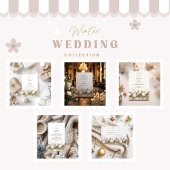 Landelijke dennenboom hanger Winter bruiloft Kaart