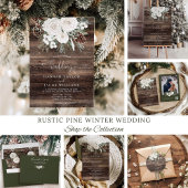 Rustieke Winter Pine Wedding Menu