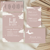 Noem dat baby nummer Rustic baby shower spel Kaart