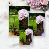 Rustic Daisies Cowboy Boots Wedding Save the Date Aankondigingskaart