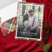 Plaid Red Check Kerst Vakantie retour adres Etiket (Personaliseer de collectie van deze zelfstandige maker.)