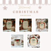 Rustieke Poinsettia Pine Christmas Party Kaart