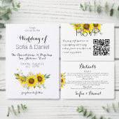 Sunflower white rose wedding yellow wijn etiket (Personaliseer de collectie van deze zelfstandige maker.)