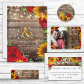 Rustieke Zonnebloem & Rozen Wijnlabel Wijn Etiket