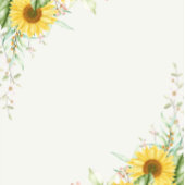 Rustieke Zonnebloem Verrukking Bruiloft Zandsteen Onderzetter