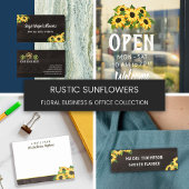 Sunflowers & Wood Een notitie van naam in script Post-it® Notes