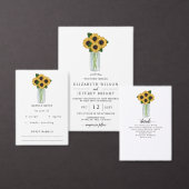 Rustic Mason Jar Sunflower Bedankt (Personaliseer de collectie van deze zelfstandige maker.)