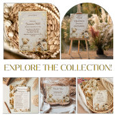 Floral Teddy Bear Het is een Boy Baby shower Kaart