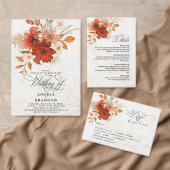 Rustiek verbrand Sinaasappel terracotta bruiloft p (Personaliseer de collectie van deze zelfstandige maker.)