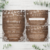 Rustieke Landschuur Houten Twinkle Lights Adres Etiket (Personaliseer de collectie van deze zelfstandige maker.)