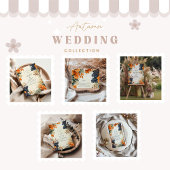 Rustieke wijngaard herfst bruiloft kaart