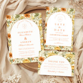 Rustic Vintage Floral Wedding Save The Date