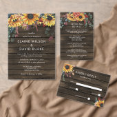 Rustige Waterverf Bourgogne Zonnebloemen Vallen br Kaart (Personaliseer de collectie van deze zelfstandige maker.)