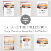 Rustige Sunset Beach Save the Date Magnet Button Flesopener