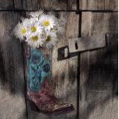 Rustieke Daisy Country Cowboy Bruiloft RSVP Reacti