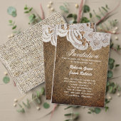 western rustig land bruiloft burlap en kant omwikkelbaar adreslabel (Personaliseer deze collectie van deze onafhankelijke maker. Test)