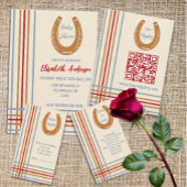 Rustiek Western Hoefijzer Baby shower Vierkante Sticker