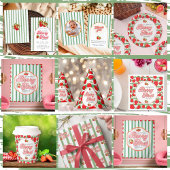 Bloemen Witte Groene Aardbei Berry 1e Verjaardag Kaart