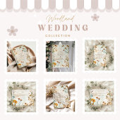 Rustieke Wildflower Waterverf bruiloft Save The Date