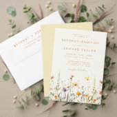 Rustieke Wildflower huwelijksregister Informatiekaartje (Personaliseer deze collectie van deze onafhankelijke maker. Test)