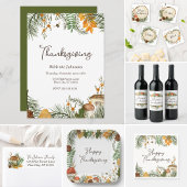 Rustic Pinecone Pine Tree Leaves Pattern Medium Cadeauzakje