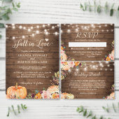 Thanksgiving Rustic Pumpkin String Lights Kaart (Personaliseer de collectie van deze zelfstandige maker.)