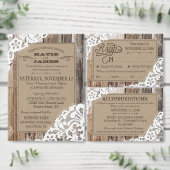 Rustiek hout kant dank u bedankkaart (Personaliseer de collectie van deze zelfstandige maker.)