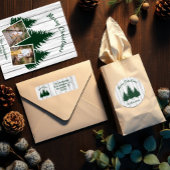 Rustig bos Kerst foto Standaard Schort